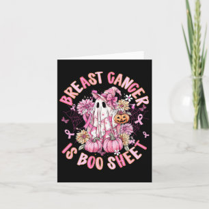 Bröstcancer är Boo Lakan Halloween bröstcancer Kort