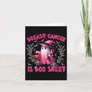 Bröstcancer är Boo Lakan Halloween bröstcancer Kort