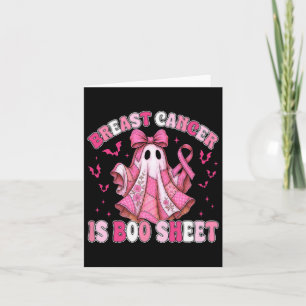 Bröstcancer är Boo Lakan Halloween bröstcancer Kort