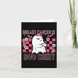 Bröstcancer är Boo Lakan Halloween bröstcancer Kort