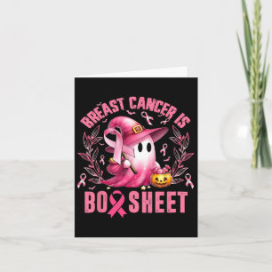 Bröstcancer är Boo Lakan Halloween bröstcancer Kort