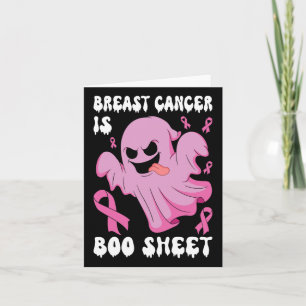 Bröstcancer är Boo Lakan Halloween bröstcancer Kort