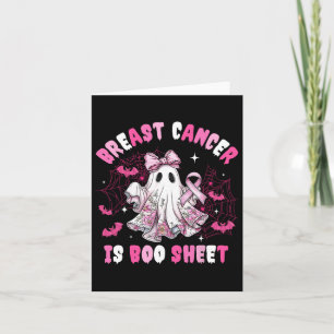 Bröstcancer är Boo Lakan Halloween bröstcancer Kort