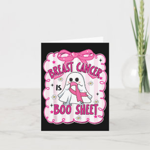 Bröstcancer är Boo Lakan Halloween bröstcancer Kort