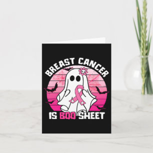 Bröstcancer är Boo Lakan Halloween bröstcancer Kort