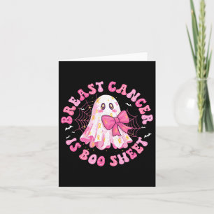 Bröstcancer är Boo Lakan Halloween bröstcancer Kort