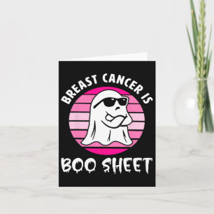 Bröstcancer är Boo Lakan Halloween bröstcancer Kort