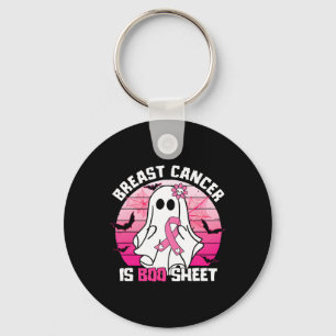 Bröstcancer är Boo Lakan Halloween bröstcancer Nyckelring