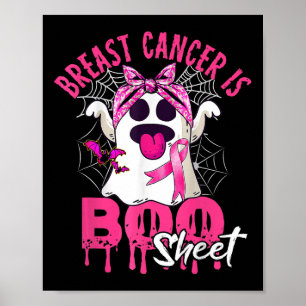 Bröstcancer är Boo Lakan Halloween bröstcancer Poster