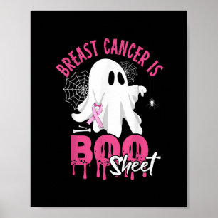 Bröstcancer är Boo Lakan Halloween bröstcancer Poster