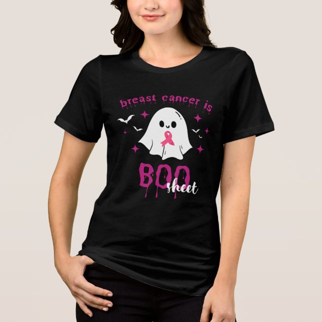 Bröstcancer är Boo Lakan Halloween bröstcancer T Shirt (Framsida)