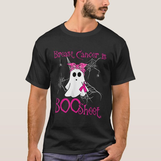 Bröstcancer är Boo Lakan Halloween Costume Women T Shirt (Framsida)