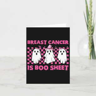 Bröstcancer är Boo Lakan Halloween Rosa Cancer A Kort