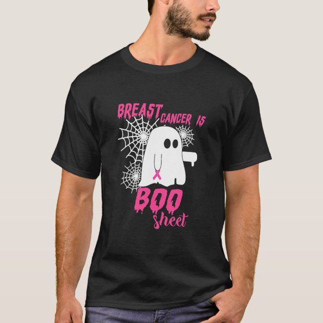 Bröstcancer är Boo Lakan Halloween  T Shirt (Framsida)