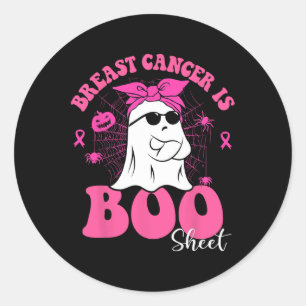 Bröstcancer är Boo Lakan-medvetandet Halloween-Rol Runt Klistermärke