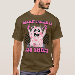 Bröstcancer är Boo Lakan Retro Groovy Spooky Hal T Shirt