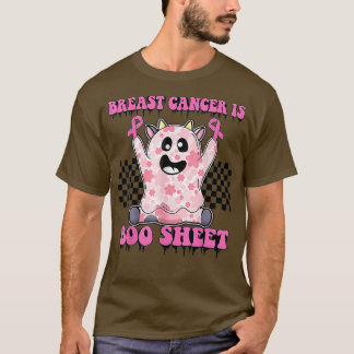Bröstcancer är Boo Lakan Retro Groovy Spooky Hal T Shirt