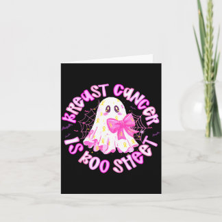 Bröstcancer är Boo Sheet Halloween Bröstcancer Kort