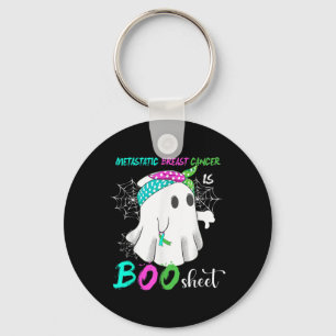 Bröstcancer är Boo Sheet Halloween-kostym Nyckelring