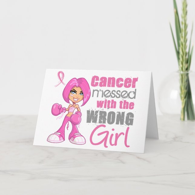 Bröstcancer Bekämpningsflicka 1 Kort (Framsida)