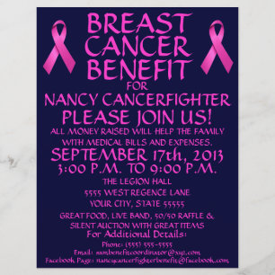Bröstcancer Benefit Flyer
