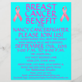 Bröstcancer Benefit Flyer