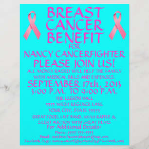 Bröstcancer Benefit Flyer