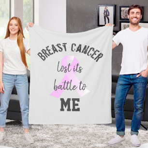 Bröstcancer Borttappaden Battle till ME Efterlev Fleecefilt
