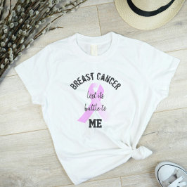 Bröstcancer Borttappaden Battle till ME | Efterlev T Shirt