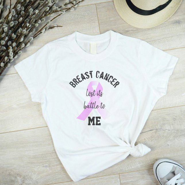 Bröstcancer Borttappaden Battle till ME | Efterlev T Shirt (Breast Cancer Lost its Battle to Me T-shirt)