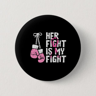 Bröstcancer Boxing älskar hennes kamp mot mitt sla Knapp