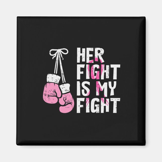 Bröstcancer Boxing älskar hennes kamp mot mitt sla Magnet (Framsidan)