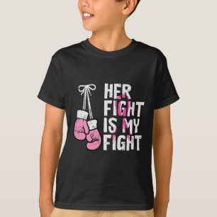 Bröstcancer Boxing älskar hennes kamp mot mitt sla T Shirt