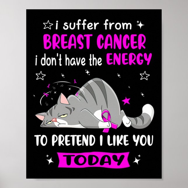 Bröstcancer drabbar mig från bröstcancer poster (Framsidan)