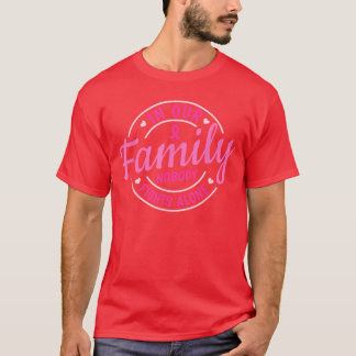 Bröstcancer Familjestöd Kvinnor Rosa Band Boi T Shirt