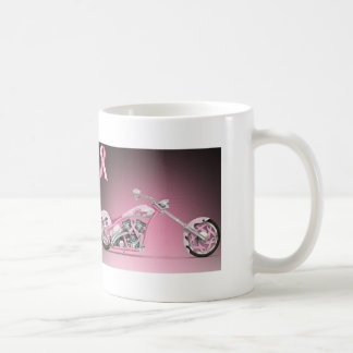 Bröstcancer för band för Harley cykel rosa Kaffemugg