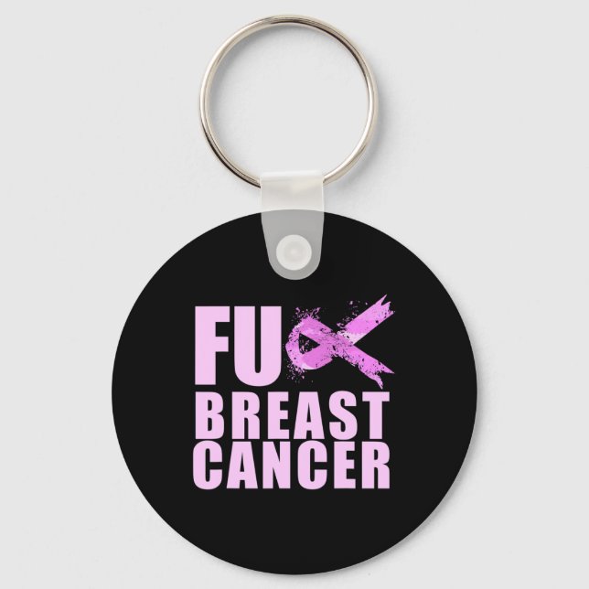 Bröstcancer för bröstcancer nyckelring (Framsida)