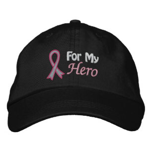 Bröstcancer för min Hero Broderad Keps
