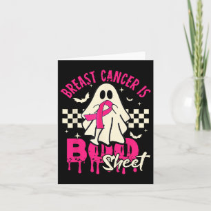 Bröstcancer Ghost Halloween Breast Cancer Awaren Kort