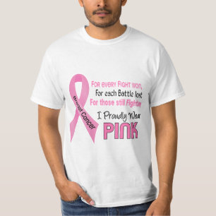 Bröstcancer ha på sig jag Proudly rosor 1 Tee Shirt