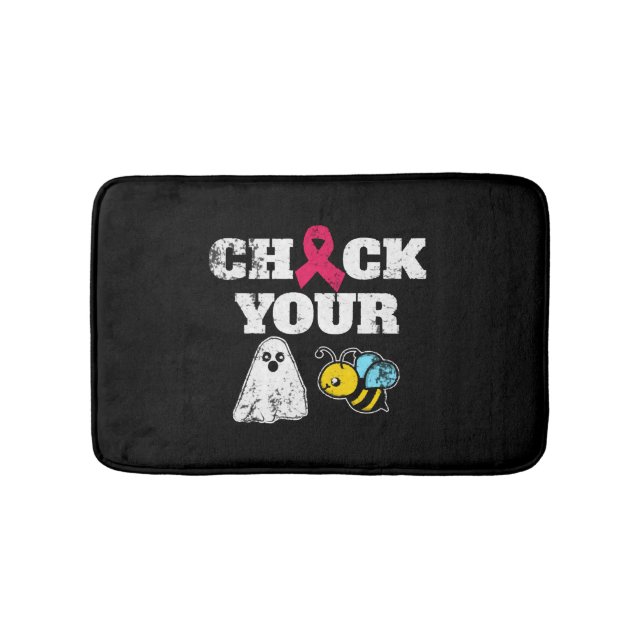 Bröstcancer Halloween Badrumsmatta (Framsidan)