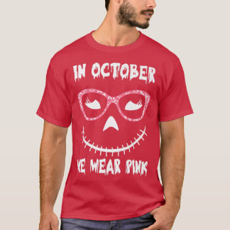 Bröstcancer Halloween Jack O'Lantern P T Shirt