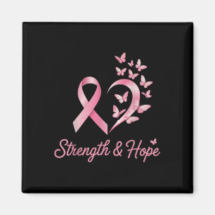 Bröstcancer Heart Butterfly's Awareness Wome Magnet
