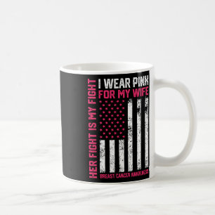 Bröstcancer Hennes kamp är min kamp i Bära Rosa Wi Kaffemugg