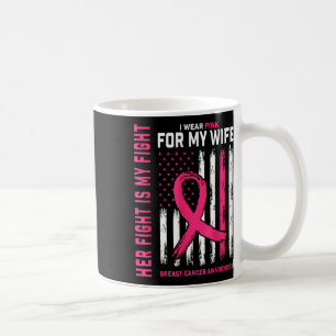 Bröstcancer Hennes kamp är min kamp jag Bäror Rosa Kaffemugg