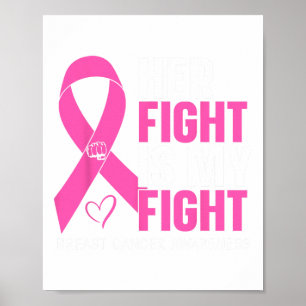 Bröstcancer Hennes kamp är min kamp mot bröstcance Poster