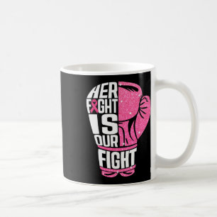 Bröstcancer Hennes kamp är vår kamp.. Kaffemugg