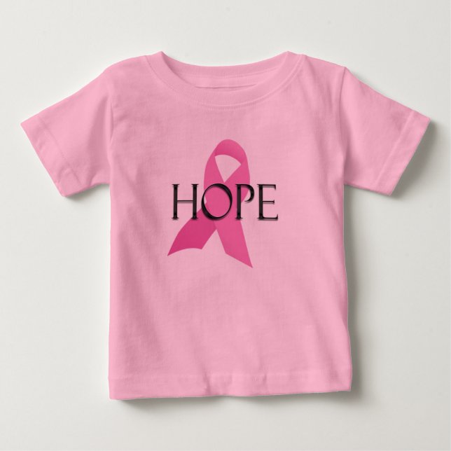 Bröstcancer HOPE-barnskjorta Tee Shirt (Framsida)