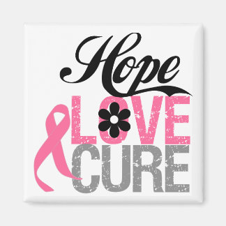 Bröstcancer HOPE KÄRLEK CURE-gåvor Magnet