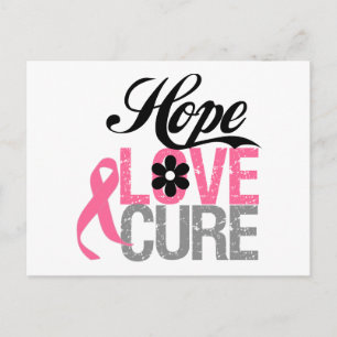 Bröstcancer HOPE KÄRLEK CURE-gåvor Vykort